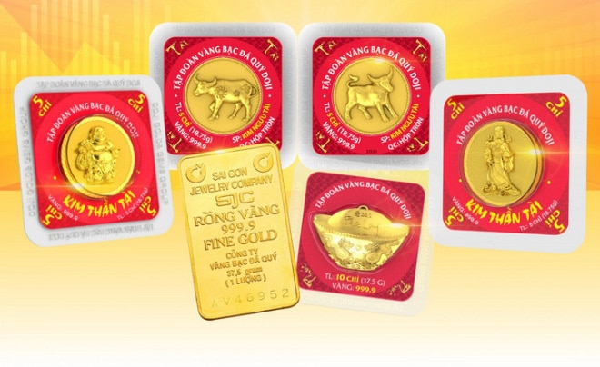 Các loại vàng miếng Doji có mặt trên thị trường hiện nay