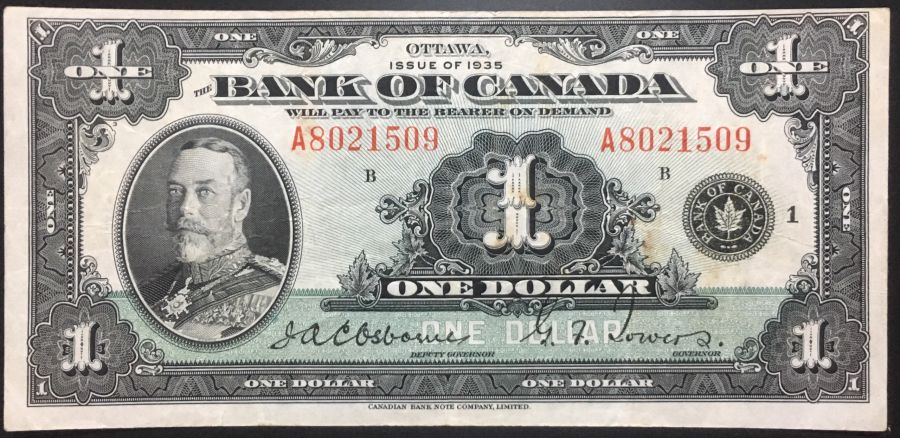 Canada 1 Dollar 1935