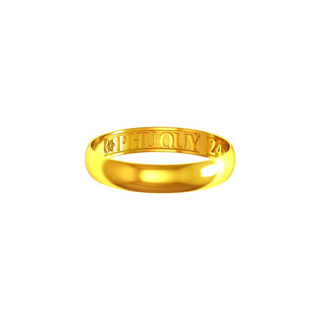Nhẫn tròn trơn Phú Quý 24K – Phú Quý Jewelry