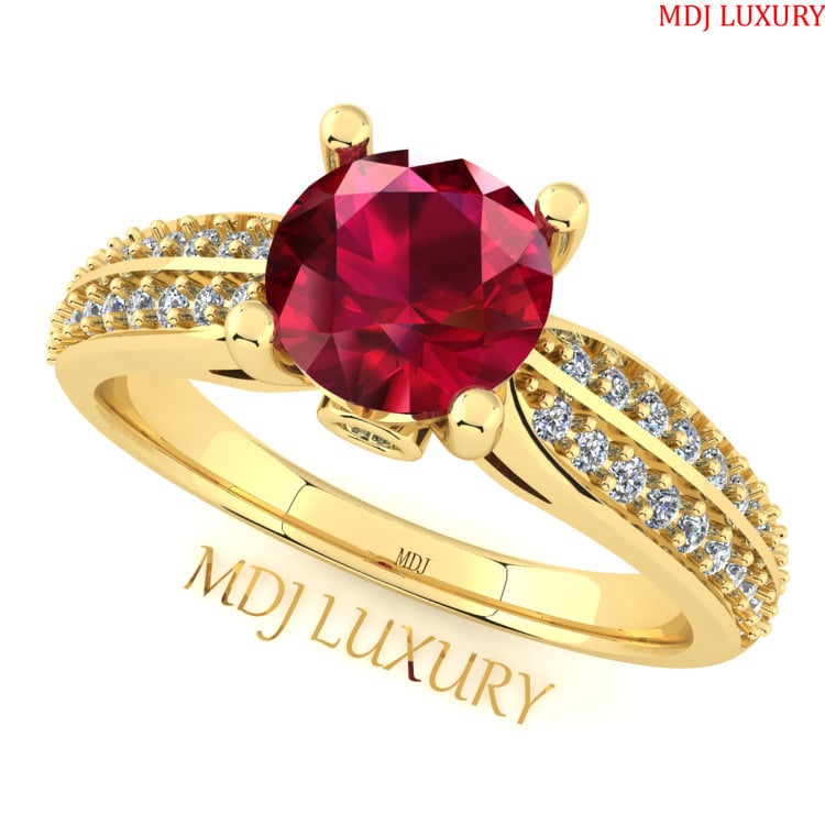 Mẫu nhẫn vàng 18k nữ đẹp - Nhẫn Nữ xưởng vàng MDJ LUXURY NNU76