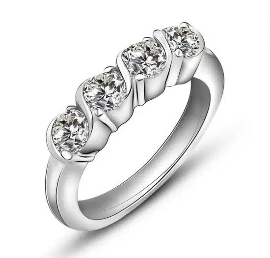 Platinum Plating Star Fashion Promise Ring Stainless Jewellery - Trung Quốc  Nhẫn may của cặp vợ chồng nhẫn cưới nhẫn Vành đai hứa hẹn y phụ kiện thời  trang bằng thép không