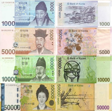Tìm hiểu các biểu tượng và nhân vật được khắc họa trên tiền Hàn Quốc –  Troia Education Center