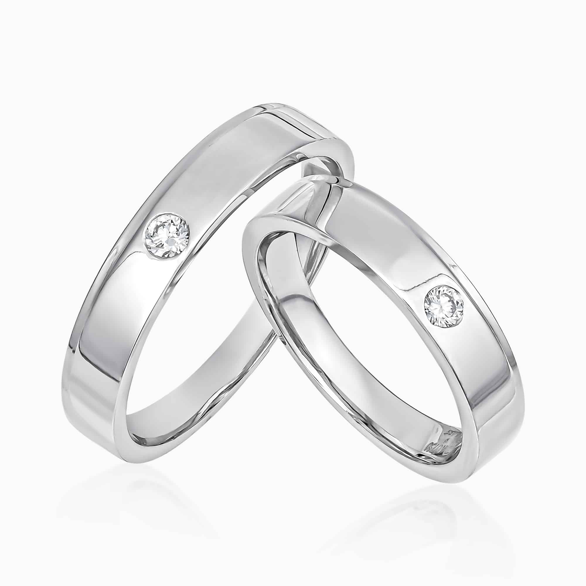 Nhẫn Cưới Kim Cương Vàng trắng 18K K1B.DWR0037R | Lộc Phúc Fine Jewelry