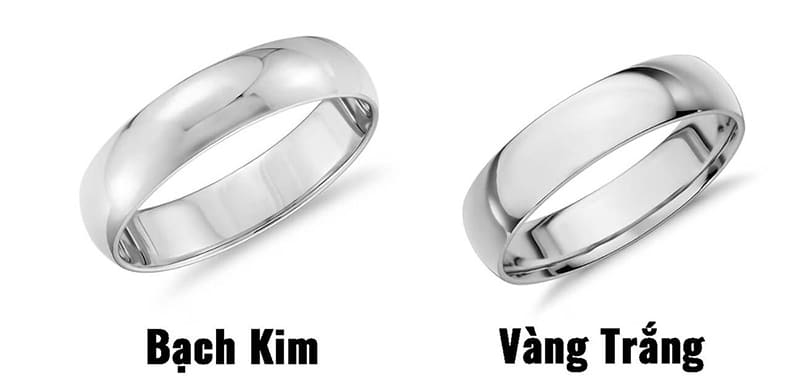 Vàng Trắng Và Bạch Kim Cái Nào Đắt Hơn? Nên Chọn Chất Liệu Nào