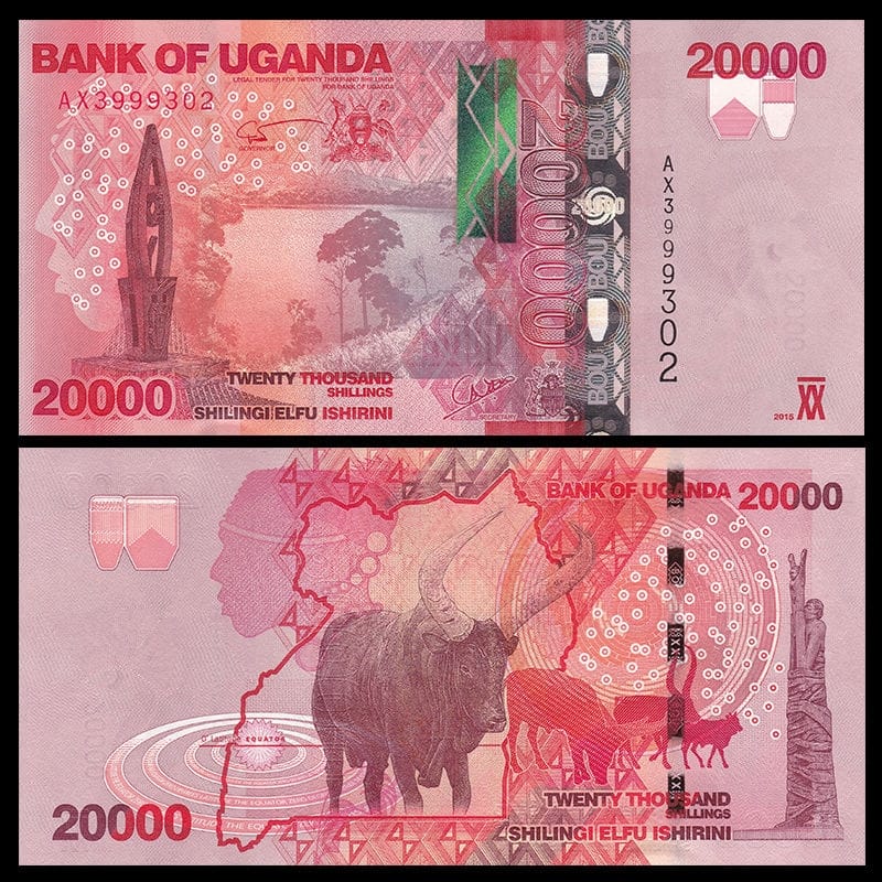 20000 shillings Uganda 2015 Shop tiền sưu tầm D-money